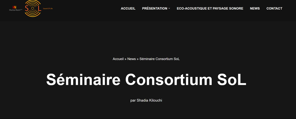 UMRAE Research lab in Environmental Acoustics (@umrae_lab) on Twitter photo ✳️Cartographier, répertorier le monde et les paysages sonores, de l'Acoustique à l'Eco-acoustique.
NoiseCapture application mobile d'évaluation des environnements sonores par Judicaël Picaut au Séminaire Consortium SoL le 8 nov 23
consortium-sol.huma-num.fr/2023/10/05/sem…
<a href="/UMRAE_lab/">UMRAE Research lab in Environmental Acoustics</a> <a href="/Noise_Planet/">Noise-Planet</a> ✳️Cartographier, répertorier le monde et les paysages sonores, de l'Acoustique à l'Eco-acoustique.
NoiseCapture application mobile d'évaluation des environnements sonores par Judicaël Picaut au Séminaire Consortium SoL le 8 nov 23
consortium-sol.huma-num.fr/2023/10/05/sem…
<a href="/UMRAE_lab/">UMRAE Research lab in Environmental Acoustics</a> <a href="/Noise_Planet/">Noise-Planet</a>