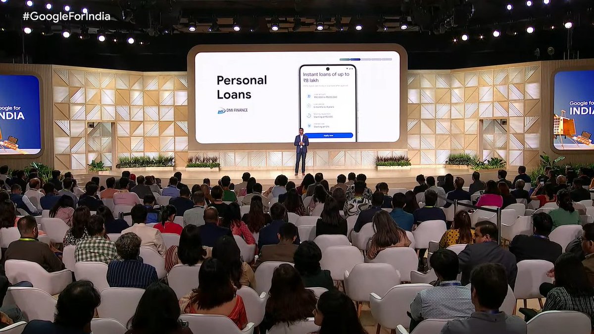 ETtech's tweet photo. We are extending our partnership with Axis Bank for personal loans: Ambarish Kenghe, Vice President of Product Management for Google Pay at #GoogleForIndia https://t.co/0GACKc0JEW