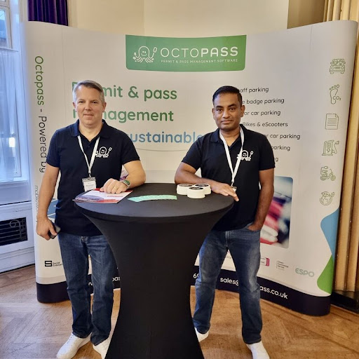 makeworkhappen's tweet photo. Great fun exhibiting at the Parking and Transport Wales 2023 conference talking about parking permits, permits to work and everything Octopass! https://t.co/eCNk2mHaab