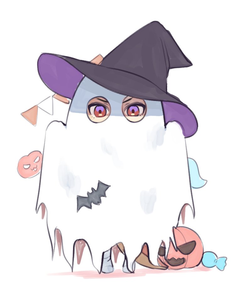 hat witch hat white background ghost halloween black headwear ghost costume  illustration images