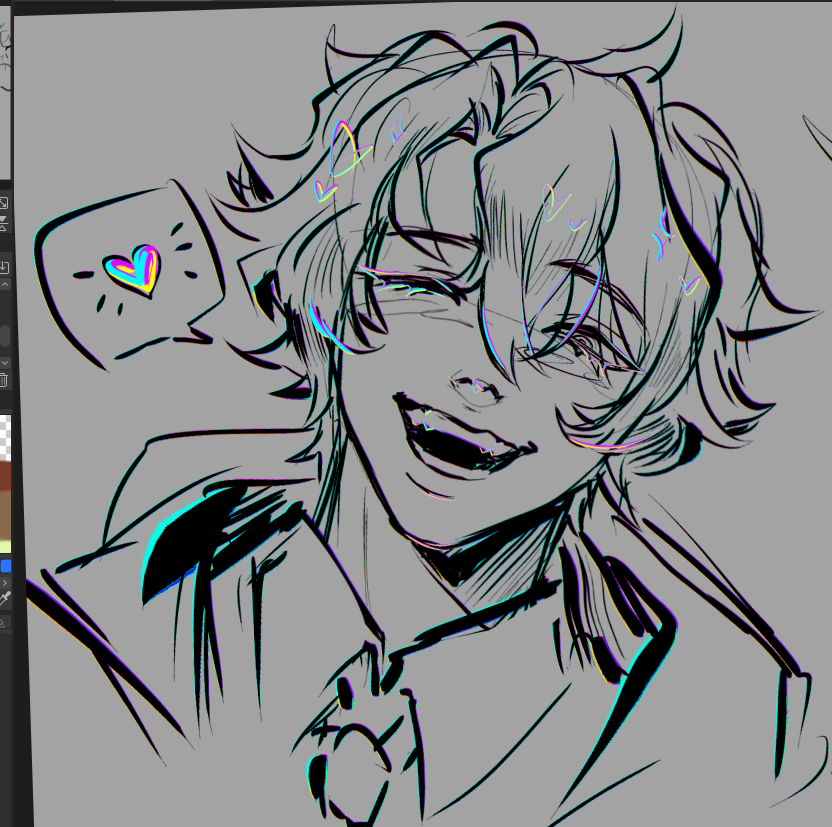 42NEDIA's tweet photo. streeeaam is done now. ty everyone for today!! i pushed through my art rut tonight 🥺 sorry there's no vod i forgor to fix my settings https://t.co/KG4AuXWwoD