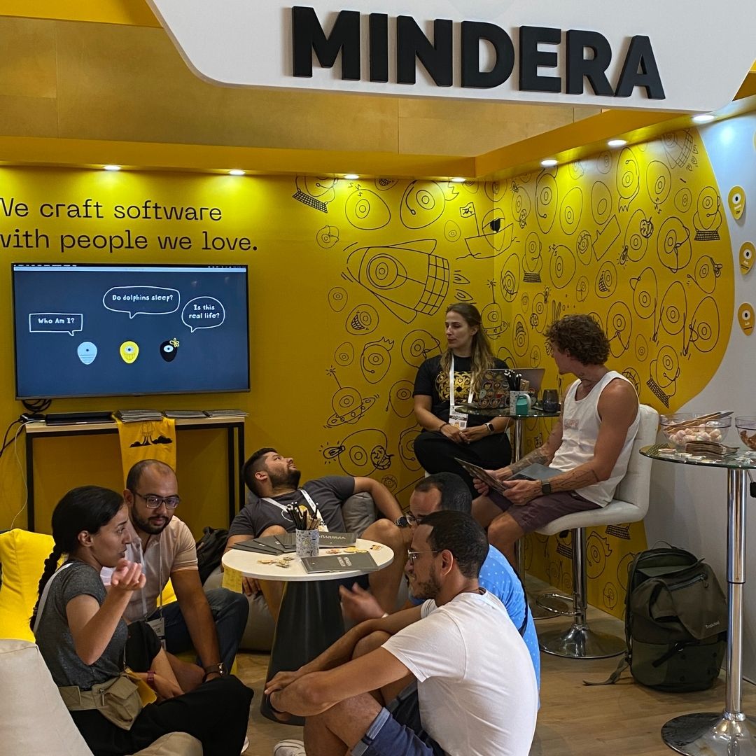 minderaswcraft's tweet photo. Mindera Morocco was at @DevoxxMA
We brought the yellow booth to welcome the local tech community and listen to their questions and spend some time together! Thank you to everyone who came by, see you again soon!
#MinderaWorld #devoxx #networking #morocco #technology https://t.co/JJKteM1onM