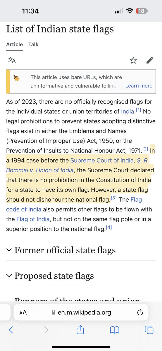Supreme Court declared that there is no prohibition in the Constitution of India for a state to have its own flag.

The Flag code of India also permits other flags to be flown with the Flag of India

<a href="/MizoramFootball/">Mizoram Football Association</a>  what are you cribbing about ? Look at the Karnataka team