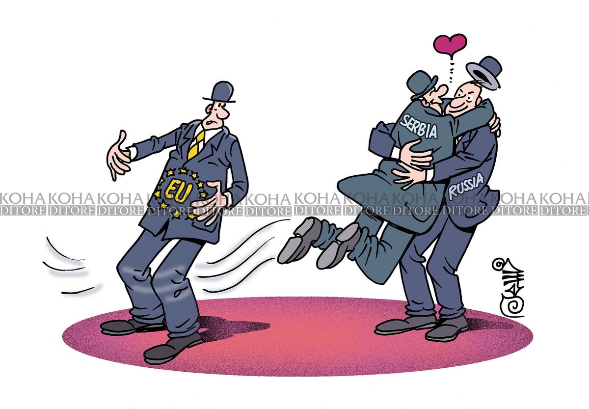 portalikohanet's tweet photo. Karikatura e ditës - BE dhe përqafimi serbo-rus
.
.
.
#kohanet https://t.co/J1yY2xnGkV