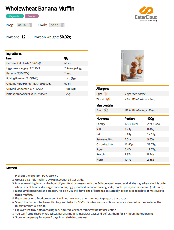 Our CaterCloud system allows you to print clear, concise recipes that show the full ingredients, quantities, &amp; the entire dish's allergen &amp; nutritional information. 🥜 ℹ️ 👁️‍🗨️

Take a look at some of our recipes ⤵️

#AllergenInformation #NutritionalInformation  #SchoolCatering