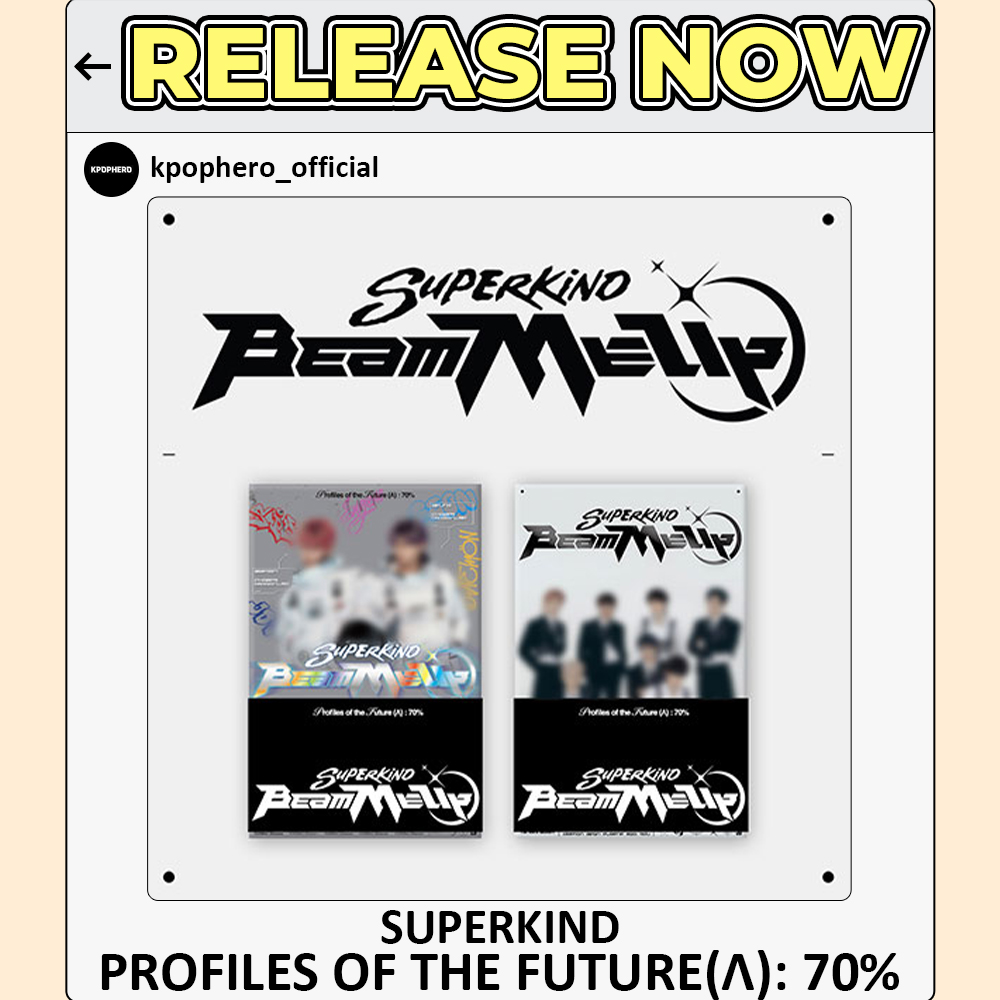 Baro7_Official's tweet photo. 🎉RELEASE NOW🎉

SUPERKIND - [Profiles of the Future (Λ) : 70%]

✔️Poca Album Ver. (2D,3D)

👇Available Online👇
https://t.co/zz9Rk9dzAA

#Superkind #ProfilesOfTheFuture https://t.co/G2CGT1mfkt