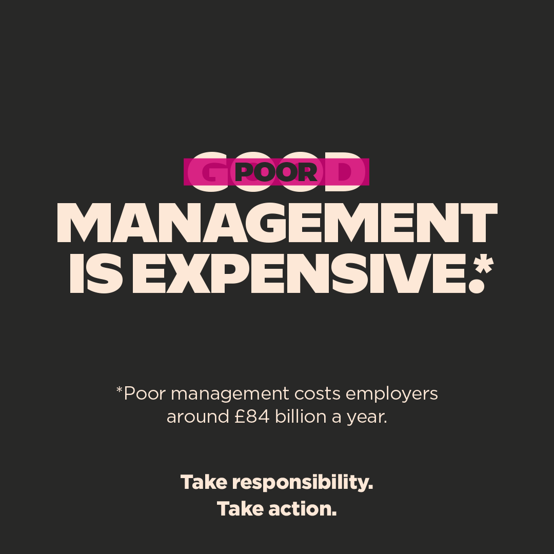 📈 Did you know that poor management costs employers around £84 billion a year?

Share this with your network and join us in changing management for good! #CMIAction

👉 bit.ly/408rgjL