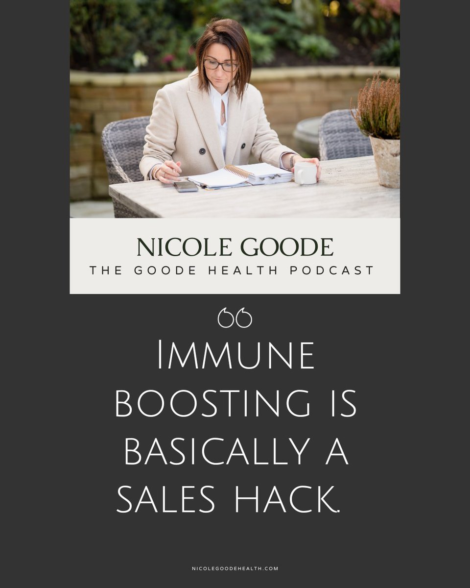"Immune Boosting" is basically a sales hack

Episode 12 of The Goode Health Podcast - Why ‘Immune Boosting’ Labels are a Myth: 10 Tips to Support Your Immune Function This Autumn 

#immune #immunehealth #immunebalancing #immunesupport #immunity #healthpodcast #podcaster #podcast
