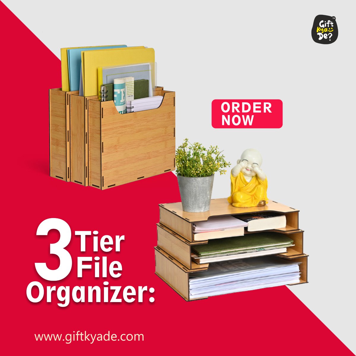 GiftKyaDe's tweet image. Elegant and versatile file rack organizer serves as the perfect fit for home or office environment.🤩

#fileorganizer #officeaccessories #deskdecor #corporategift #giftkyade