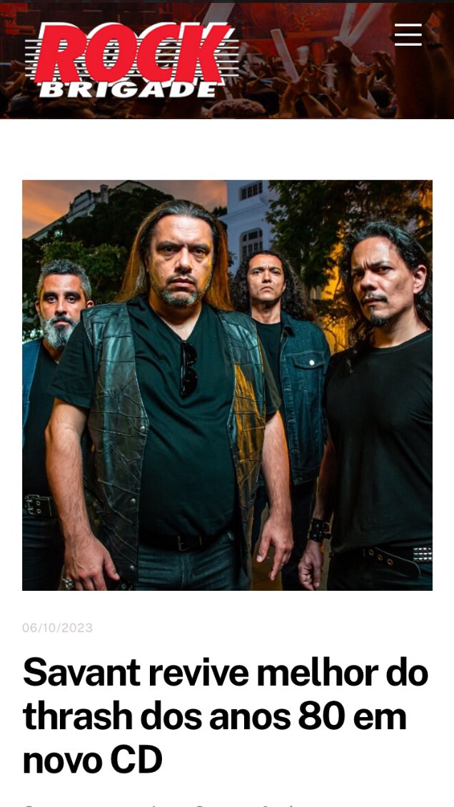 Check this out on <a href="/RockBrigade30/">Rock Brigade</a>  

#rockbrigade  #metal #news #thrashmetal #80s 

rockbrigade.com.br/xxx/savant-rev…