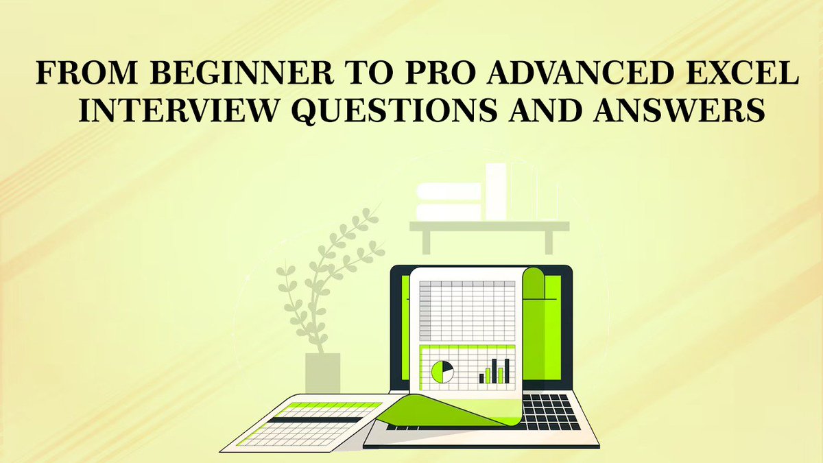 Navneet77852482's tweet image. From Beginner to Pro Advanced Excel Interview Questions and Answers
Our Advanced Excel Course is designed for professionals across all industries, from finance and accounting.
henryharvin.com/blog/advanced-…
#advancedexcelcourse #advancedexceltraining #advancedexcelcertification