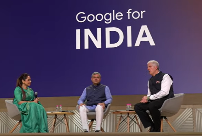 During the session, Vaishnaw commends the #Googleinitiative. He mentions that India’s #technological #investment currently adds up to $105 billion, denoting a 4x increase with regard to last nine years.

#fetransformx #GoogleForIndia #GFI2023 #DigitalTransparency #AIAnnouncements