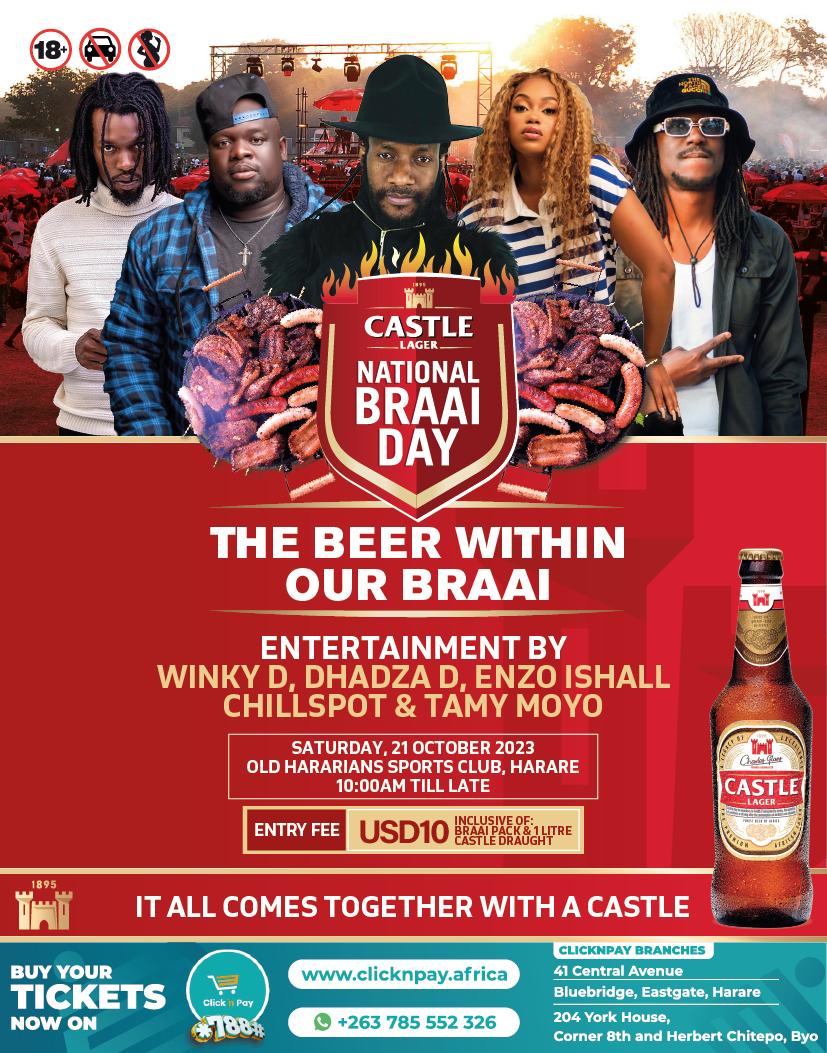 Lets have a Party this weekend Friday 20 October- Lake October Festival in Masvingo at Caravan Park Saturday 21 October- Castle Lager National Braai Day at Old Hararians. #gafatingz