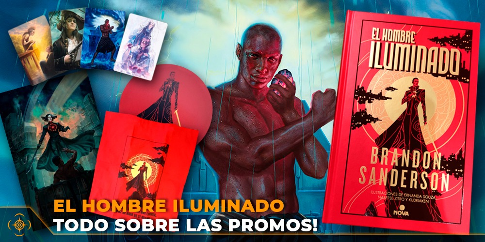 Cosmere.es on X: Feliz e iluminado día!!!! Nos ha llegado información vía  vinculacañas sobre 4 diferentes promociones para la salida de El hombre  iluminado en el día de hoy! Postal, cartas, tote