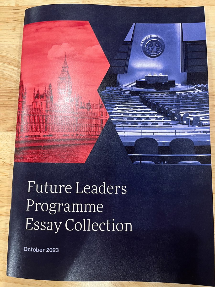 I was delighted to join <a href="/BritainLeads/">Coalition for Global Prosperity</a> last night to launch the Future Leaders Programme Essay Collection.

I even wrote one myself! I wrote about the vital importance of UK soft power and our duty to use it as a force for good 👇