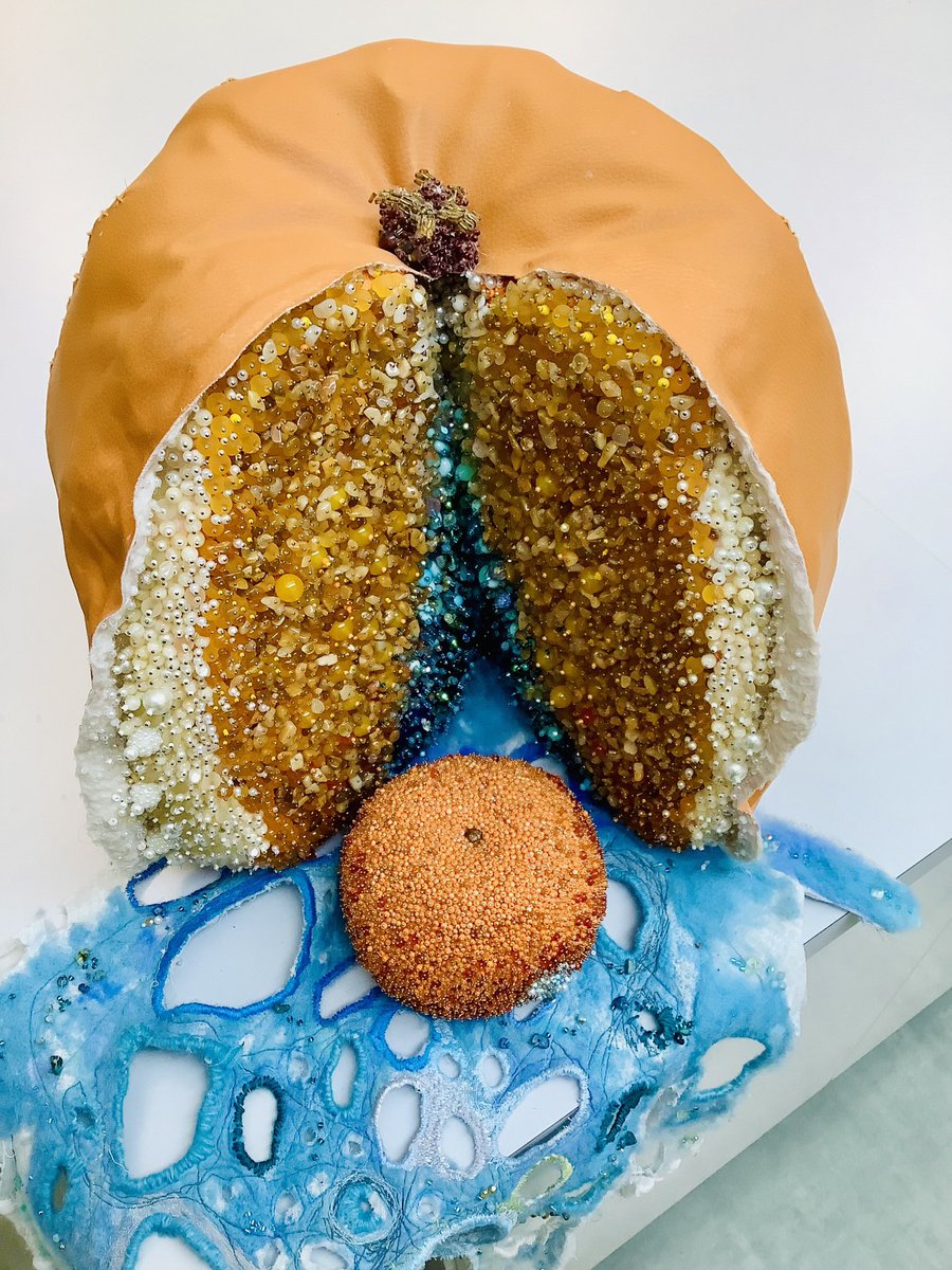 Today’s Art Alphabet entry is S for Sculpture. This beautiful, large pumpkin was inspired by the intricate details of mould. Who knew decay could be so beautiful?! 
#sculpture #gcseart 
<a href="/TalbotHeathSch/">Talbot Heath School</a>