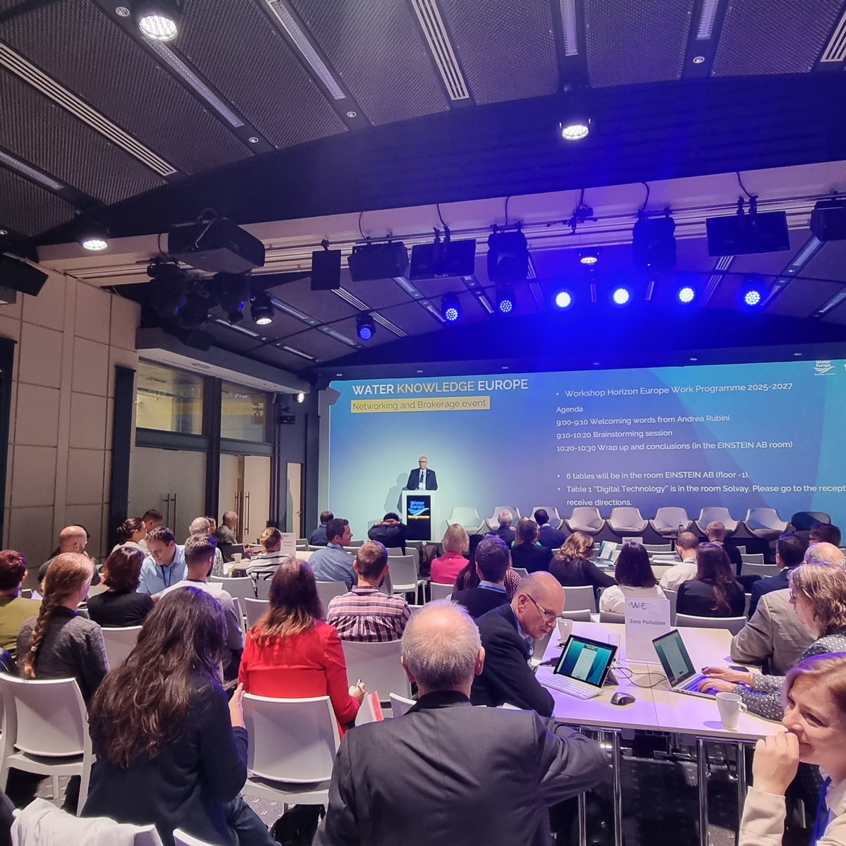 H20EU's tweet photo. 💫Opening of the 2nd day of #WKE2023. 

🙌After a very successful first day exchanging on the 2024 calls, it's time to plan ahead for the next #HorizonEurope #WorkProgrammes 2025-2027 and beyond! Let's start! #HorizonEU https://t.co/iMyysOP4Z7