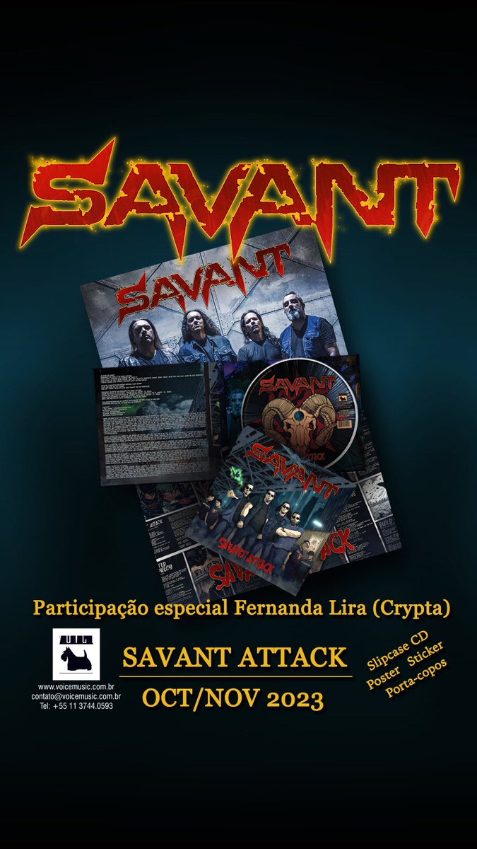Out on Oct/Nov 2023 feat. Fernanda Lira from #crypta  follow us on every social media to know more c ya! 
#thrash #thrashattack #savant #savatattack #thrashmetal #thrash #metal