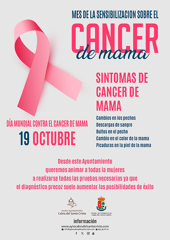 🩷Día Mundial contra el Cáncer de Mama, el Ayto. de Cabra del Santo Cristo apoyando a todas las mujeres que sufren esta enfermendad.
#DiaMundialCancerdeMama #Porellas #Contigodamoslacara #sacapecho #cancerdemama #yoinvestigotuinvestigas