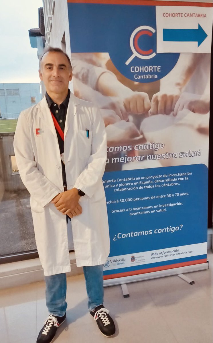 Colaborando con la <a href="/CohortCantabria/">Cohorte Cantabria</a> cómo participante de esta excepcional cohorte poblacional de <a href="/IDIVALdecilla/">IDIVAL</a> 

Es importante que los que nos dedicamos a investigación clínica apoyemos de forma altruista otros proyectos, como hacen nuestros pacientes con nuestros proyectos.👍🏼