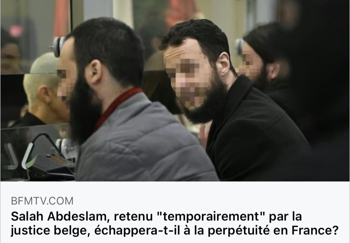 😡 Le comportement de la justice belge est tout simplement inacceptable : ces juges gauchistes qui ont peur pour le bien-être d’un barbare #islamiste sont des dindes de Noël !

❌ Ce genre d’individu ne mérite en aucun cas de la pitié ou de la compassion. #SalahAbdeslam