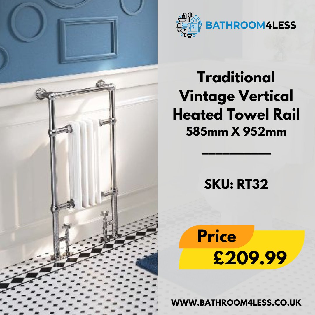 Embrace comfort and luxury with This Heated Towel Rail! Elevate your bathroom experience with warm, fluffy towels at your fingertips.

Buy Now,
rb.gy/hqvbz

#Bathroom4less#BeautifulBathrooms#DesignerBathroom#SelfCareSpace#SereneSpaces#ModernBathroom#WarmAndCozy