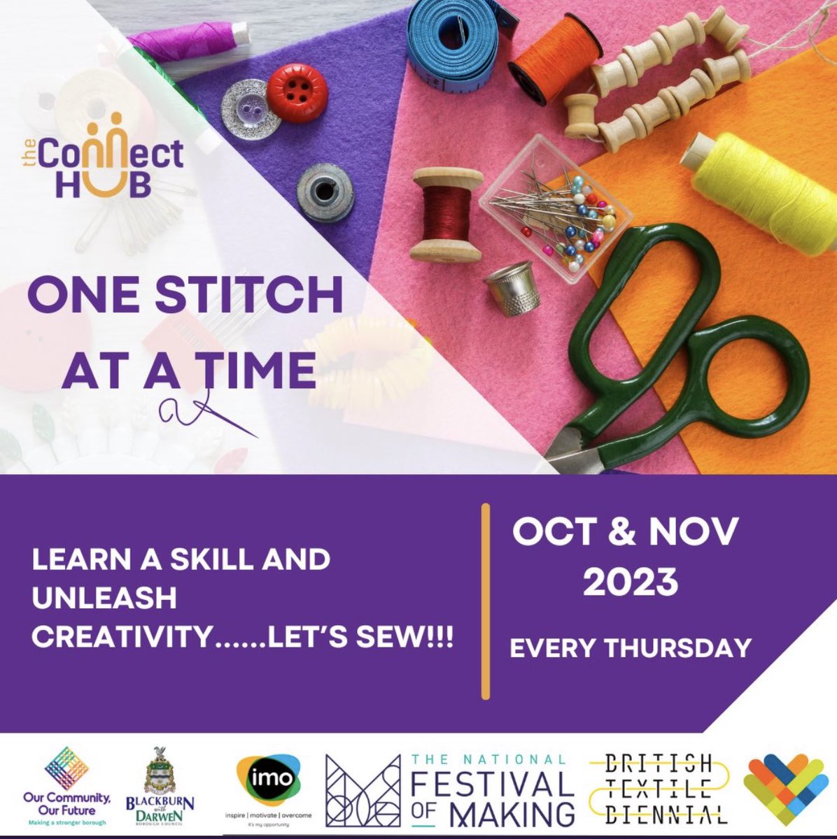 Excited to part of this wonderful project <a href="/TheConnectHubUK/">The Connect Hub</a>, empowering #Refugee women in <a href="/blackburndarwen/">Blackburn with Darwen Council</a> to find a sense of belonging &amp; improve #mentalhealth, through social connection, developing existing skills &amp; learning in a welcoming space.

Amazing talent in the room 🤩👏