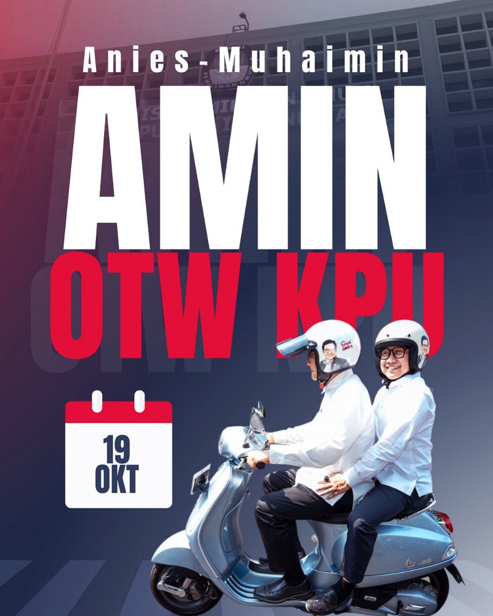 ASEPPER68607116's tweet photo. Gus Muhaimin rendah haati dan tidak sombong otewe KPU ...
Perubahan, Berwawasan Luas, Visoner, Komunikatif

#AMINAjaDulu
#AniesMuhaimin2024

@cakimiNOW
@DPP_PKB https://t.co/PC1xptX5lt