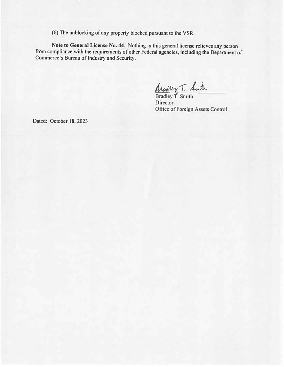 JavierBlas's tweet photo. OIL SANCTIONS: Washington formally lifts for 6-months oil sanctions against Venezuela (via a so-called “general license); see below) allowing state-owned PDVSA to resume crude and fuel exports to the US | #OOTT #Venezuela 🛢️🇻🇪🇺🇸⛽️ https://t.co/FvjyWN37GC