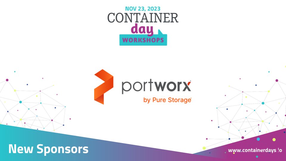 ConDaysEU's tweet image. We&apos;re thrilled to welcome our latest sponsor for ContainerDay Workshops - @portwx!

Check out our agenda and trainers: bit.ly/45z246J

Join us at #ContainerDayWorkshops for an immersive experience in #MachineLearning, #Security, #Automation, #EdgeComputing and more! 🚀