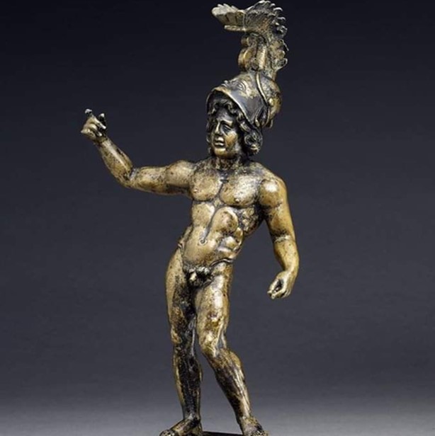TrimontiumTrust's tweet photo. #OnThisDay October 19, the Romans celebrated the "Armilustrium", a festival dedicated to #Mars. During the #Armilustrium the #Roman troops were reviewed and their weapons ritually purified. This statuette of the 1st-2nd centuries, currently at the @britishmuseum , depicts Mars. https://t.co/DNTDZb1HXz