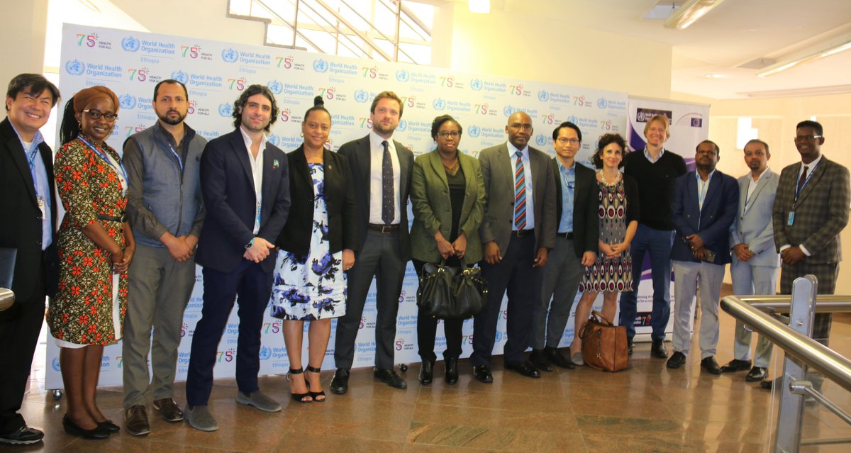 European Investment Bank delegation led by HE Mrs Leyla Traoré <a href="/EIB/">European Investment Bank</a> with Dr Nonhlanhla Dlamini <a href="/WHO/">World Health Organization (WHO)</a> 🇪🇹 Representative ai and WHO Ethiopia. Follow-up on EIB funded project on development of a #PHC investment plan.