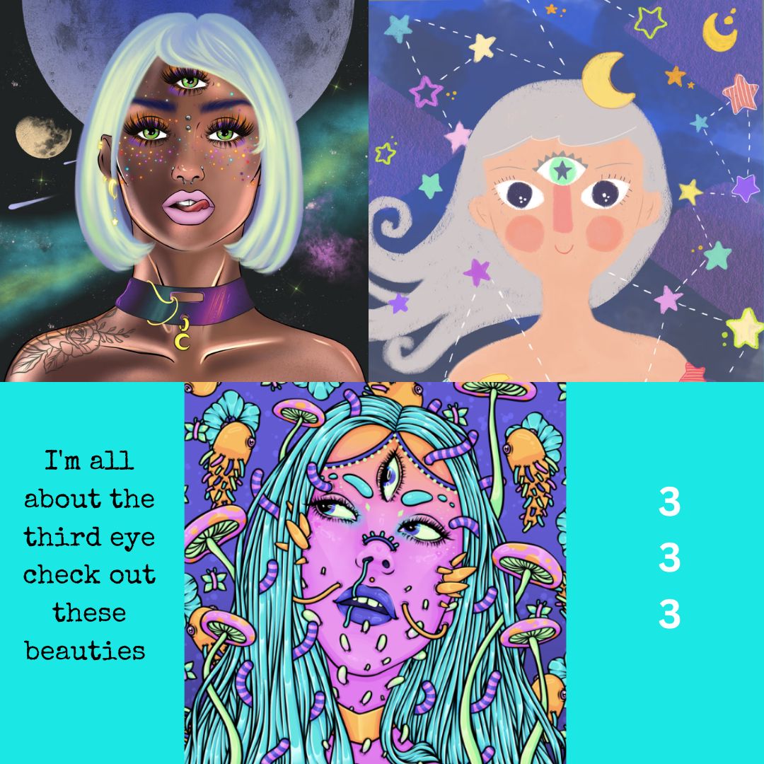 GM Frens🌞

I now have three pieces of art with a third eye ❤️🙏
Loving the latest addition by <a href="/aoifeodwyer/">Aoife O’Dwyer</a> 

What do you all think of this mini collection?
#nfts #nftcommunity #womeninnfts #teensinnfts