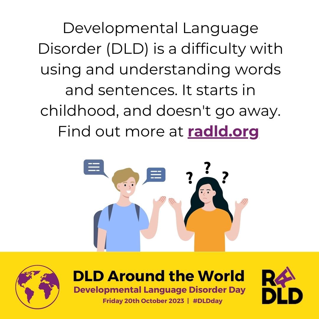 Verbo (@verbo_app) on Twitter photo 1 day to go until #DLDDAY! Such an important day to raise awareness for this hidden disability. Especially as research shows that on average 2 children in every class of 30 experience DLD severe enough to hinder academic progress. <a href="/RADLDcam/">RADLDcampaign</a> 1 day to go until #DLDDAY! Such an important day to raise awareness for this hidden disability. Especially as research shows that on average 2 children in every class of 30 experience DLD severe enough to hinder academic progress. <a href="/RADLDcam/">RADLDcampaign</a>