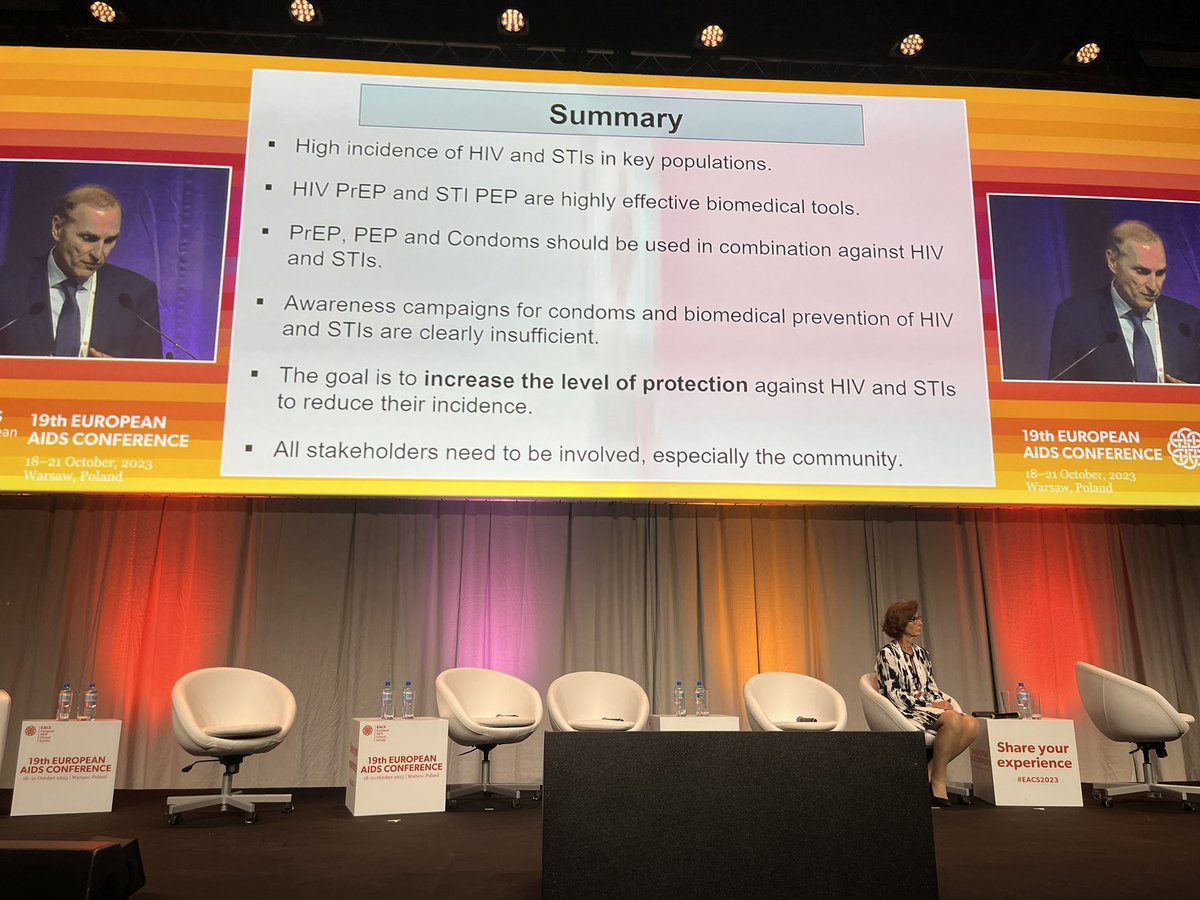 The man, the myth, the legend - @jmmolinaparis 🌟 at #EACS2023. ”It’s time to combine PrEP, Doxy PEP and condoms in efforts to tackle HIV and STIs”. @EATGx @aidsactioneurop @ECDC_EU @TheLoveTankCIC