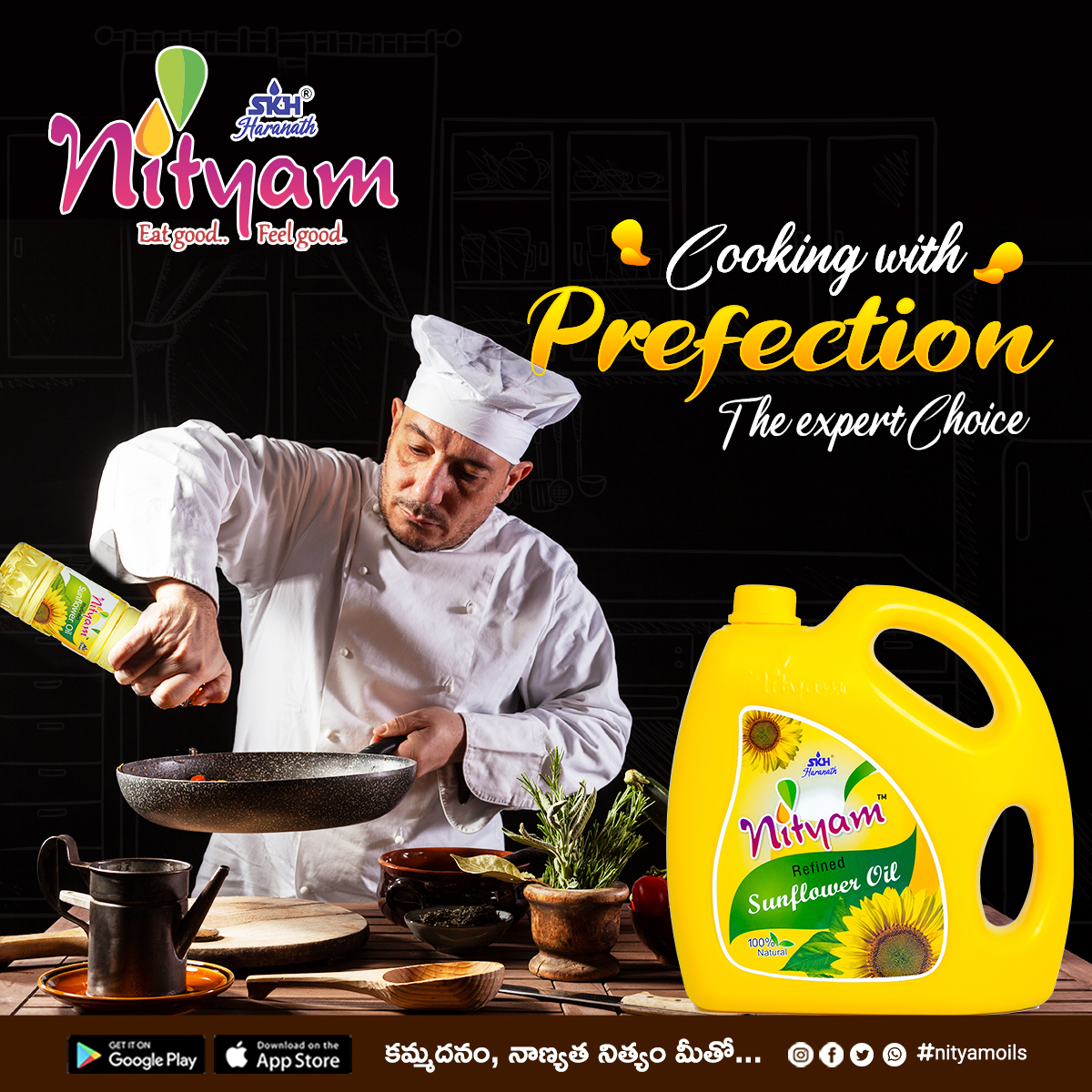 Master the Art of Cooking with Perfection 🍳👨‍🍳 #NityamOils: The Expert Choice for Your Culinary Creations.
#EatGoodFeelGood #CookingPerfection #CulinaryExcellence #CookingExcellence #DeliciousMeals #BestDiscount #OrderNow #Discount #DoorDelivery #ShopOnline #DiscountOffer #Offer