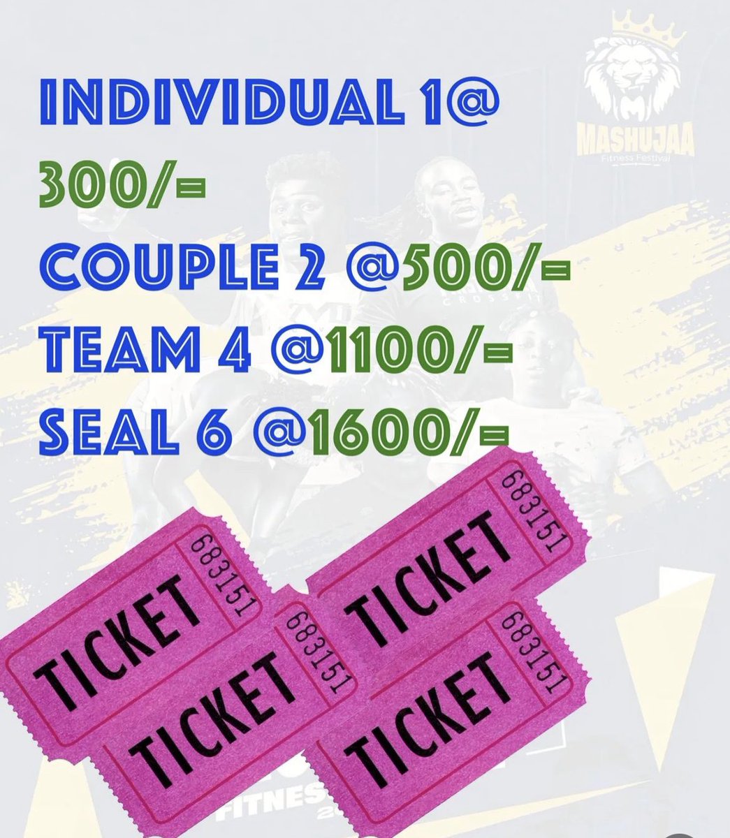 LeaClientS's tweet image. Tomorrow 📢😎 Who is the fittest in East Africa? Join us at Quins, Ngong RD for the Mashujaa Fitness Festival! 🏋️‍♀️🏋️‍♂️Tickets at the gate 🎟️🎟️🎟️ #MashujaaFitnessFestival