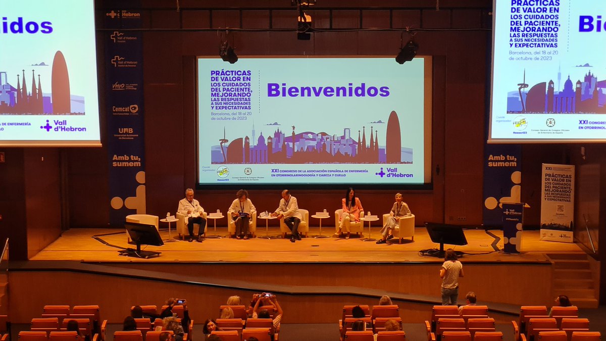Inauguración #aeeorl23 con Albert Salazar 
 M Angeles Barba
Juan Lorente
Rocio Tabernero y Beatriz Tena, presidenta de <a href="/aeeorlcc/">AEEORLCCC</a>
q señala el enorme esfuerzo d comités y de una asociación tan específica y pequeña como la nuestra x difundir ciencia y evidencia en enfermería ORLCC
