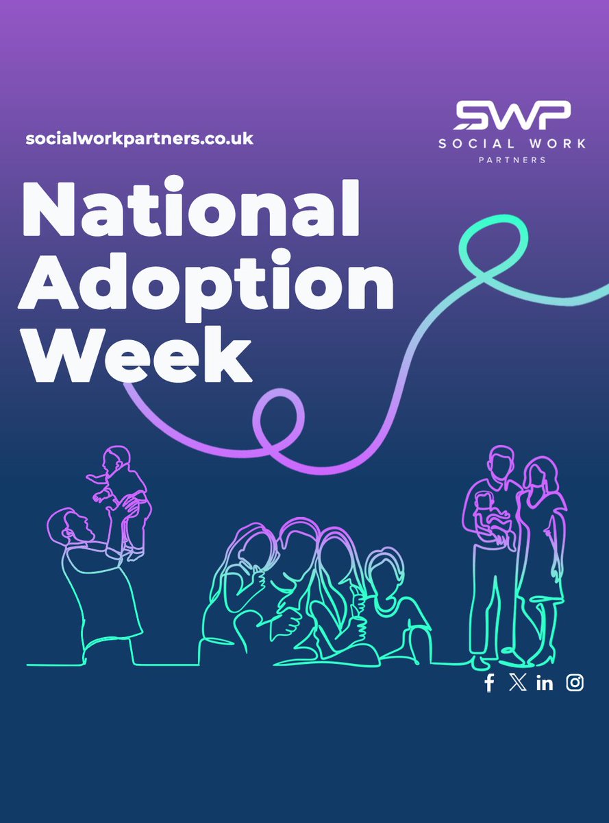 SWPartners_'s tweet image. This week is #NationalAdoptionWeek and we want to shine a light on the incredible journey of adoption and the life-changing impact it has on children and families

#NationalAdoptionWeek #socialcare #socialwork