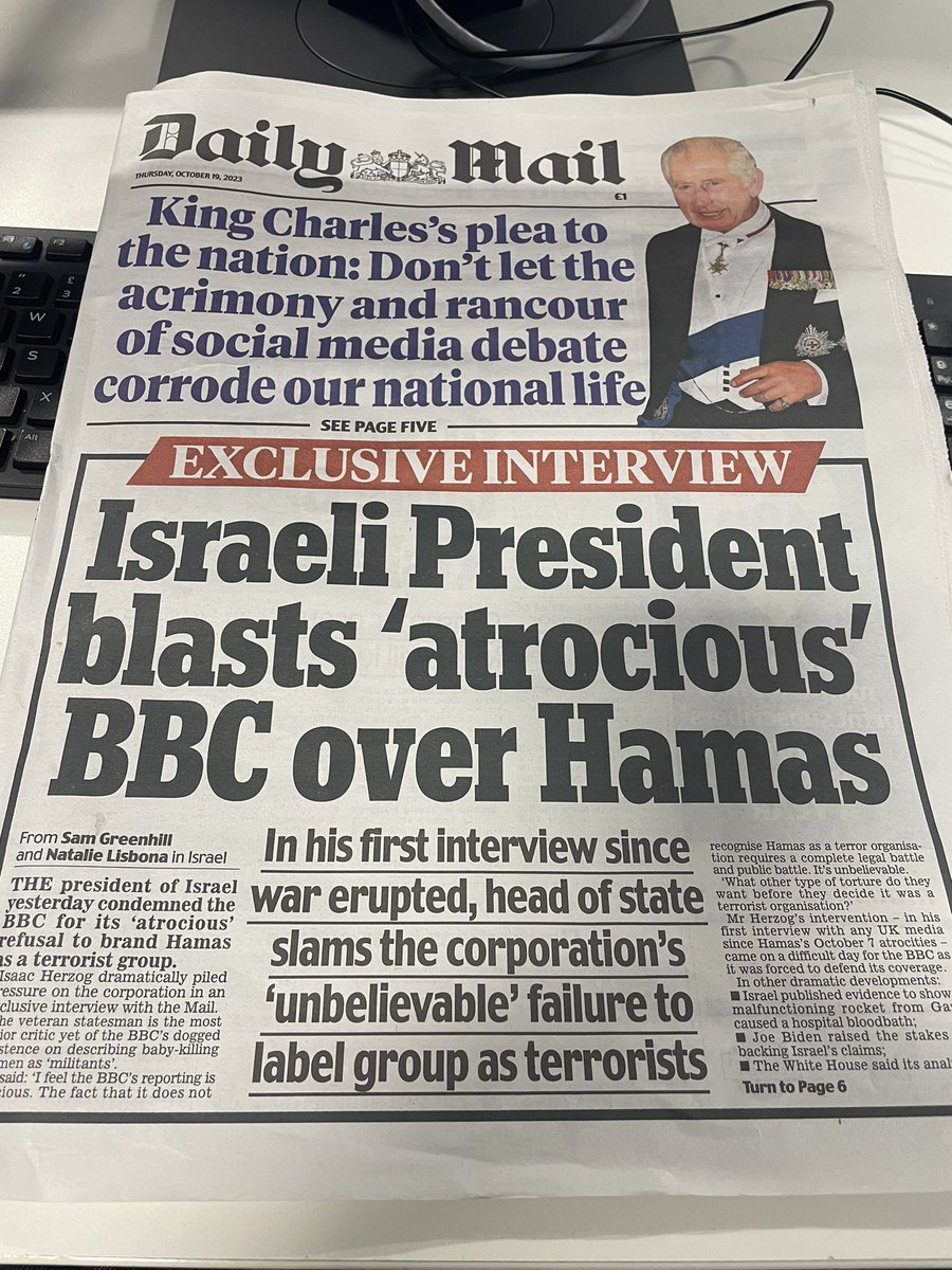 So moving to see the Mail taking the King’s words to heart so quickly…