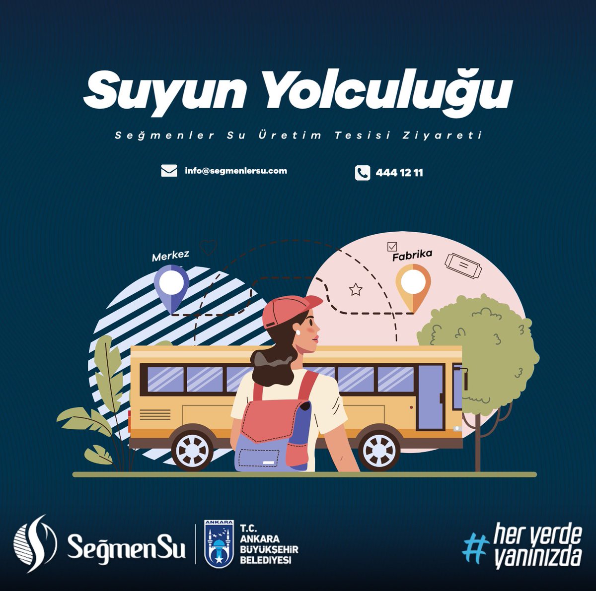 Çocuklar için Suyun yolculuğu başlıyor! 💧 

SeğmenSu üretim tesislerimizi minik ziyaretçilerimize açıyoruz. Gururla içtiğimiz o su nasıl üretiliyor hep birlikte deneyimleyelim. ♥️ Detaylı bilgi ve başvuru için 444 12 11