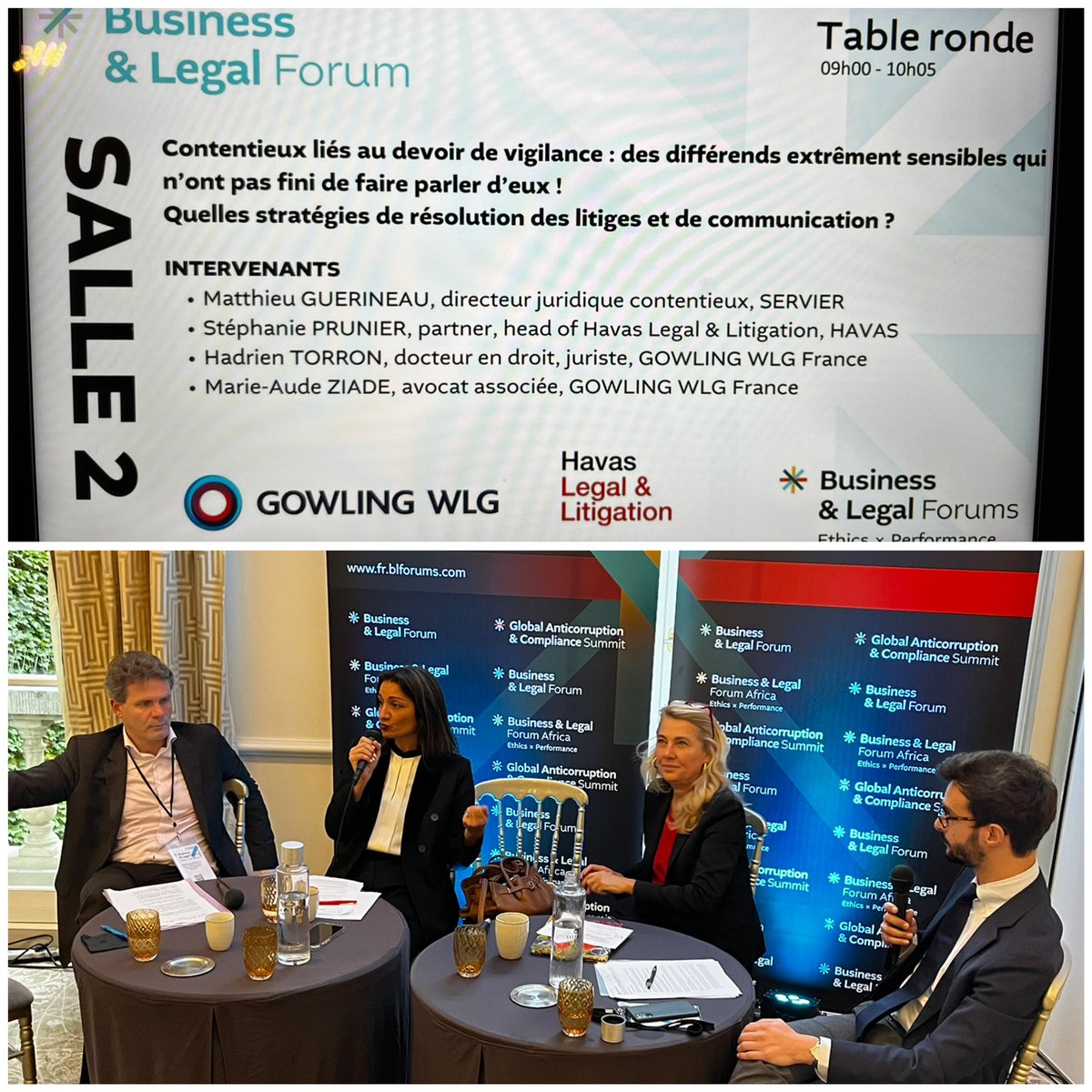 #BLF du 19/10/2023 à #Paris en cours 

Contentieux liés au devoir de vigilance: des différends extrêmement sensibles qui n’ont pas fini de faire parler d’eux!

<a href="/wewaEFGWQG/">Gowling WLG France</a>
<a href="/gowlingwlg/">Gowling WLG</a>
<a href="/HavasLL/">Havas Legal & Litigation</a>
<a href="/Servier/">Servier</a>

#Compliance #Management #Legal #ethics #droit #juridique