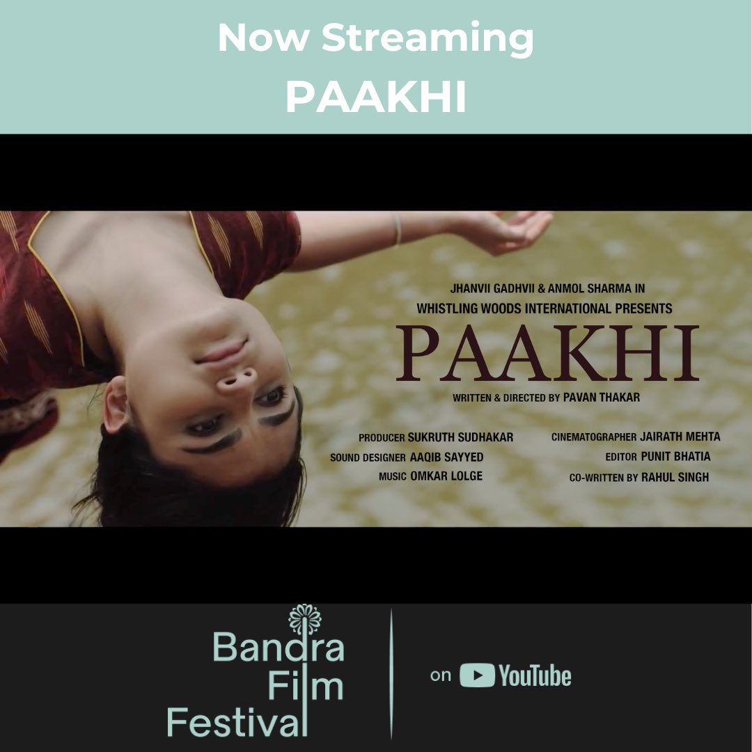 Paakhi is live and Bhanu is in love ❤️
Watch this #emotional #drama #shortfilm streaming now on 
YouTube.com/bandrafilmfest… 

@Whistling_Woods @FilmKaravan @kohlipooja