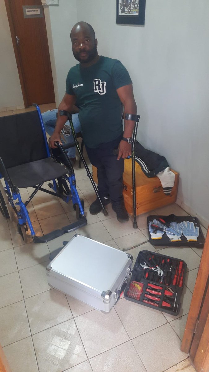RDisabled's tweet photo. The woman from Limpopo can’t believe she finally got a wheelchair coming all the way from our project in Johannesburg. We heard her voice; we felt the pain…
We fix wheelchairs to help fellow disabled gaining freedom of movement and access to services available for them. https://t.co/juRw7YEmE9