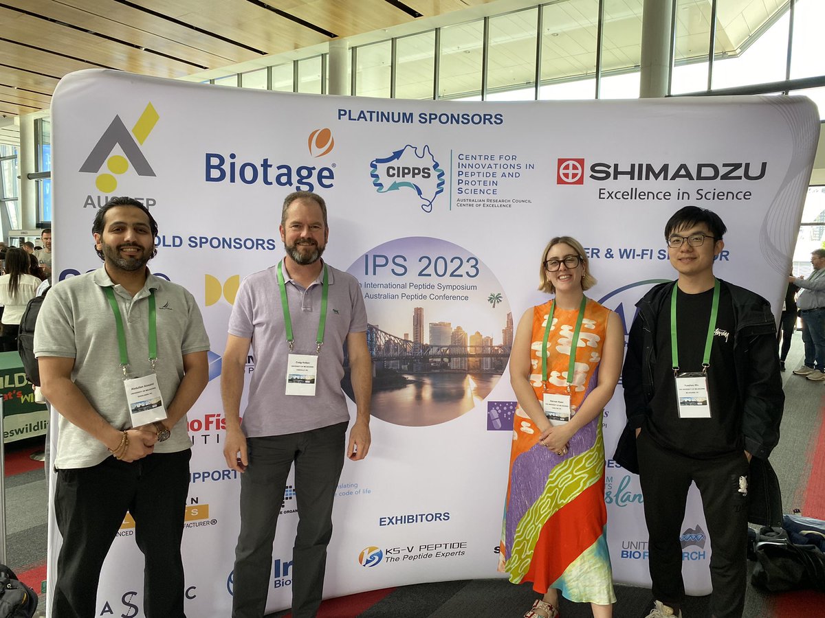 Hutton_Lab's tweet image. Hutton group representation at a fantastic IPS2023 #AusPeptide2023