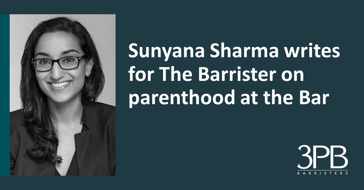 3PB’s Sunyana Sharma has written for The Barrister on returning to the Bar following parental leave and how she has come to balance her work and family responsibilities.

To learn more and read Sunyana's article, please click here: 3pb.co.uk/sunyana-sharma…
#thebarrister