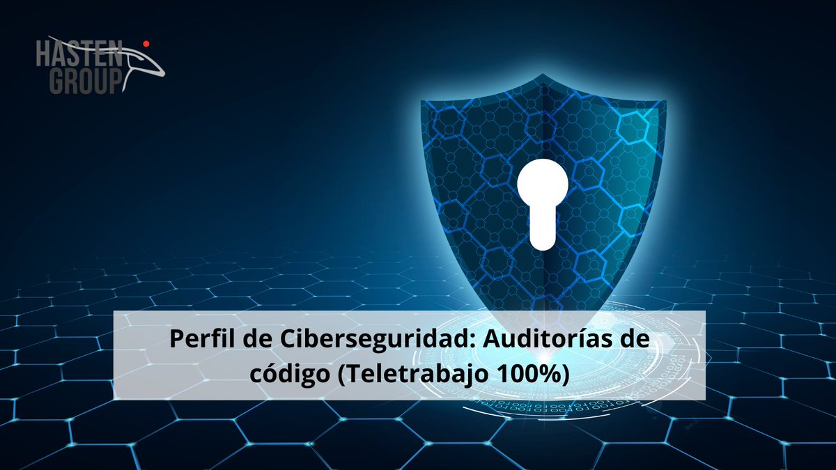 Estamos buscando incorporar un perfil de Ciberseguridad, con experiencia en auditorías de código: Conocimientos en auditorías de código estático (SAST y SCA) y dinámico (DAST).

Puedes mandar tu candidatura aquí:
bit.ly/3FltMJR

#ofertaempleo #ciberseguridad