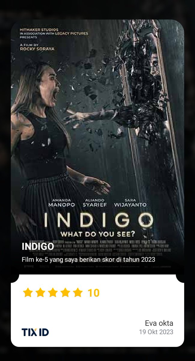 #FilmIndigo 
#IndigoFilm Aliando Sara Wijayanto