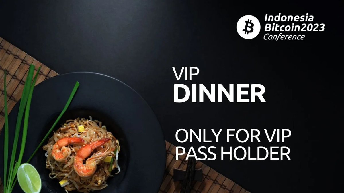 VIP dinner starts 6:30pm followed by the Networking Night at 7pm. Keep an eye on your emails for details.

25th October
indonesiabitcoinconference.com/sideevents/