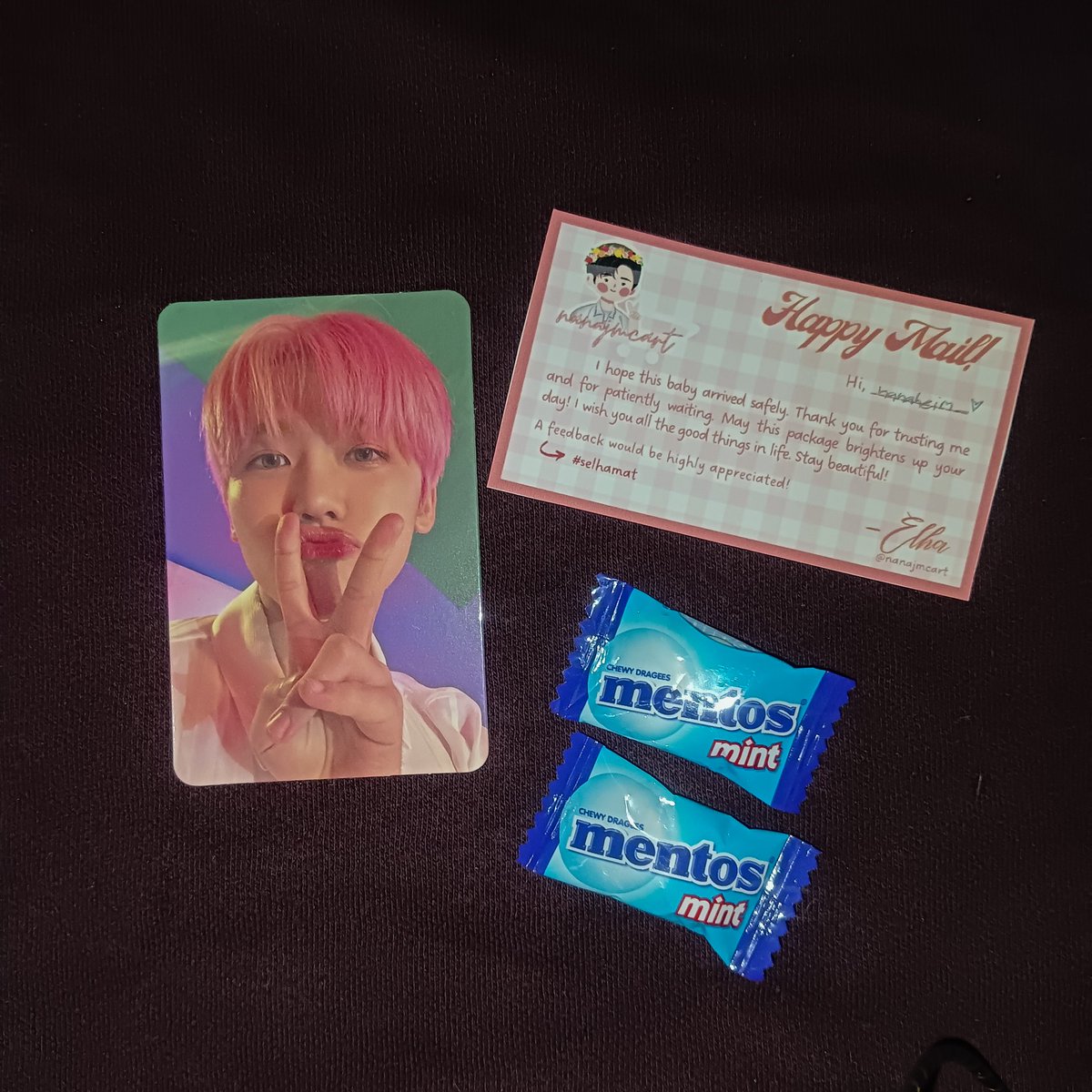 nanaheim_'s tweet photo. 💌 — #keihaulz *ੈ♡⋆
hiii! late feedback but my jaemin pc is hereee! :> thank u so much for bringing him home safely and for the smooth transaction!🩷

꒰ @nanajmcart #selhamat ꒱ https://t.co/Ra92JyoIcW